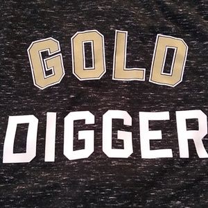 VS pink heathered grey tank top